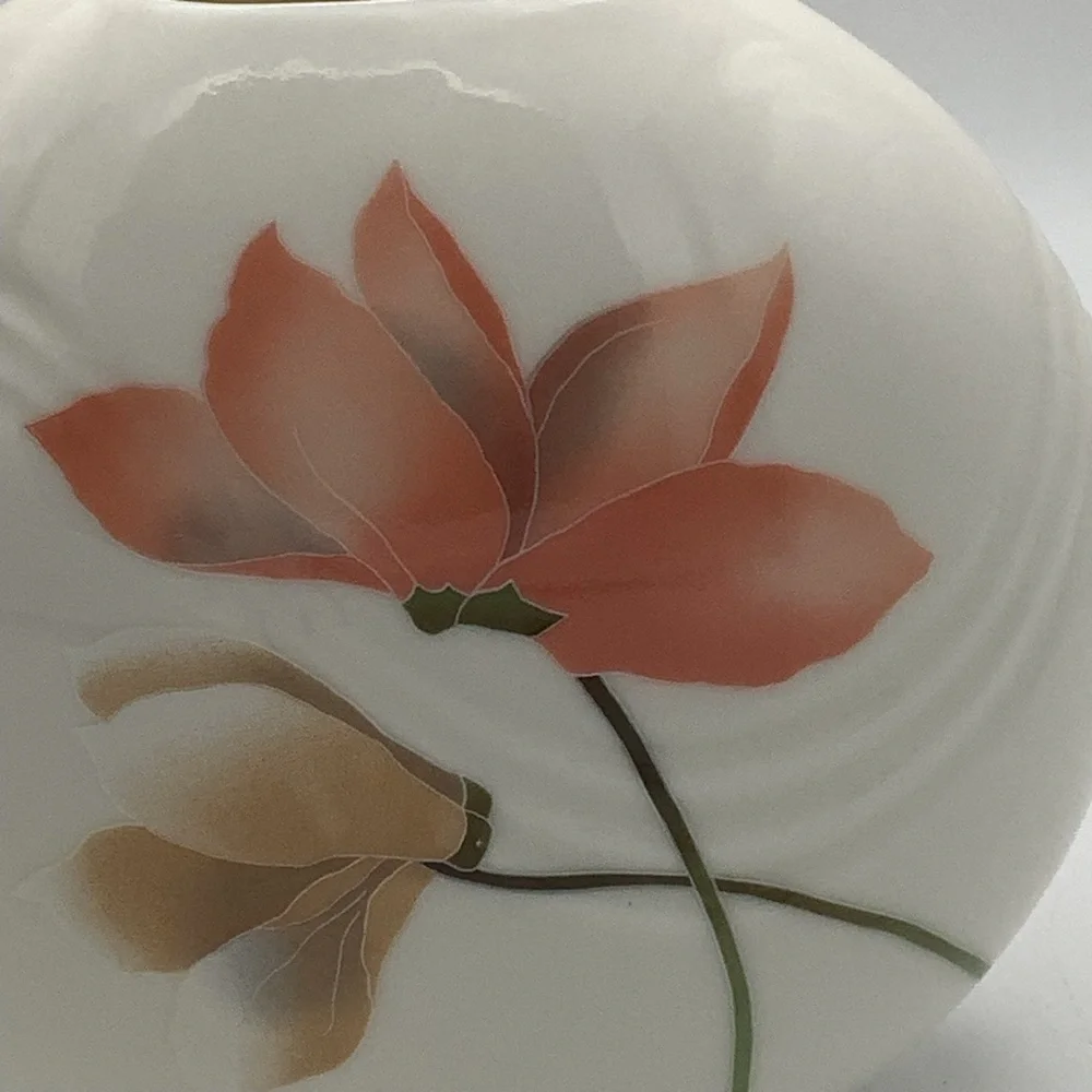 Toyo Japan Floral Round Vase